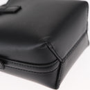 SAINT LAURENT Micro Hand Bag Leather Black Gold Auth 154229SM-14