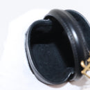 SAINT LAURENT Micro Hand Bag Leather Black Gold Auth 154229SM-18