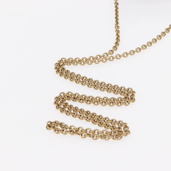 SAINT LAURENT Micro Hand Bag Leather Black Gold Auth 154229SM