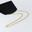 Salvatore Ferragamo Chain Shoulder Bag Suede Black Gold Auth 154232-7