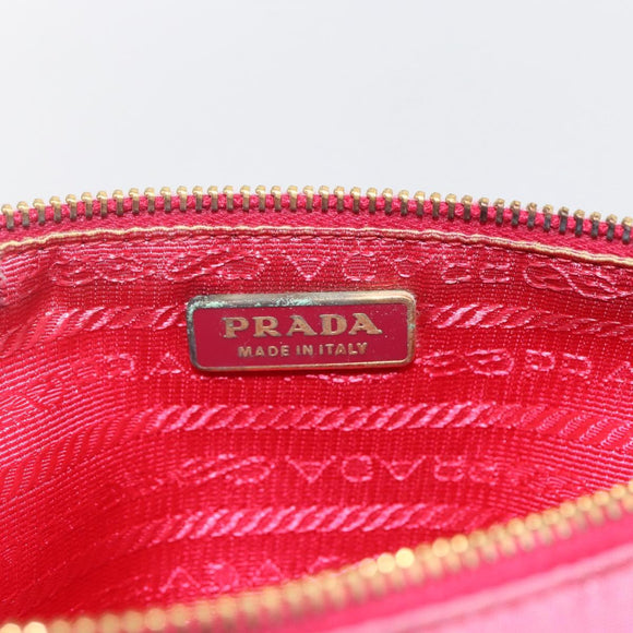 PRADA Shoulder Bag Nylon Pink Gold Auth 154238