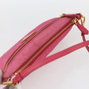 PRADA Shoulder Bag Nylon Pink Gold Auth 154238-6