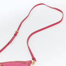 PRADA Shoulder Bag Nylon Pink Gold Auth 154238-8