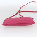 PRADA Shoulder Bag Nylon Pink Gold Auth 154238-5