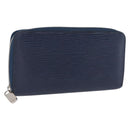 LOUIS VUITTON Epi Zippy Wallet Long Wallet Blue M61873 LV Auth 154243-1