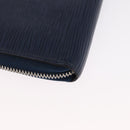 LOUIS VUITTON Epi Zippy Wallet Long Wallet Blue M61873 LV Auth 154243-15