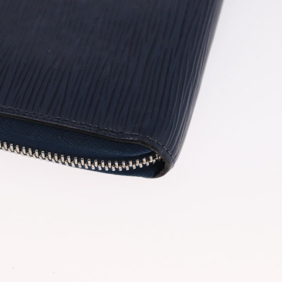 LOUIS VUITTON Epi Zippy Wallet Long Wallet Blue M61873 LV Auth 154243