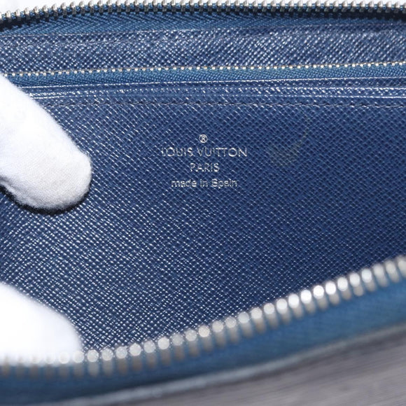 LOUIS VUITTON Epi Zippy Wallet Long Wallet Blue M61873 LV Auth 154243
