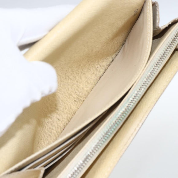 LOUIS VUITTON Damier Azur Portefeuille Sarah Long Wallet N61735 LV Auth 154245