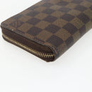 LOUIS VUITTON Damier Ebene Zippy Wallet Long Wallet N41661 LV Auth 154246-16