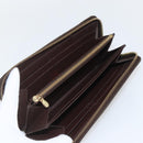 LOUIS VUITTON Damier Ebene Zippy Wallet Long Wallet N41661 LV Auth 154246-10