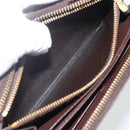 LOUIS VUITTON Damier Ebene Zippy Wallet Long Wallet N41661 LV Auth 154246-11