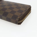 LOUIS VUITTON Damier Ebene Zippy Wallet Long Wallet N41661 LV Auth 154246-7