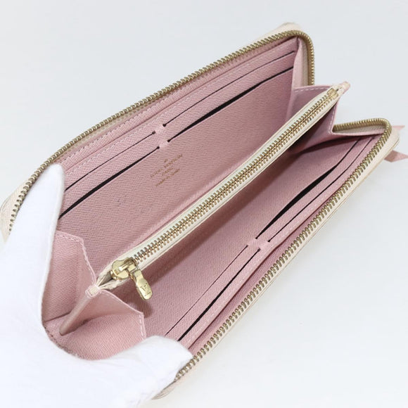 LOUIS VUITTON Damier Azur Portefeuille Clemence Long Wallet N61264 Auth 154247