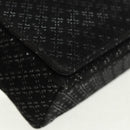 Salvatore Ferragamo Chain Shoulder Bag Suede Black Silver Auth 154248V-8