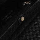 Salvatore Ferragamo Chain Shoulder Bag Suede Black Silver Auth 154248V-9