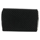 Salvatore Ferragamo Chain Shoulder Bag Suede Black Silver Auth 154248V-13