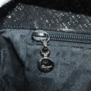 Salvatore Ferragamo Chain Shoulder Bag Suede Black Silver Auth 154248V-22