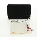Salvatore Ferragamo Chain Shoulder Bag Suede Black Silver Auth 154248V-12