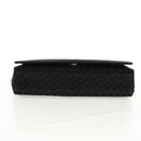 Salvatore Ferragamo Chain Shoulder Bag Suede Black Silver Auth 154248V-5