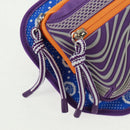 GUCCI Interlocking G Waist Bag Nylon Purple Silver 752102 Auth 154250M-21