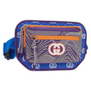 GUCCI Interlocking G Waist Bag Nylon Purple Silver 752102 Auth 154250M-1