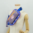 GUCCI Interlocking G Waist Bag Nylon Purple Silver 752102 Auth 154250M-26