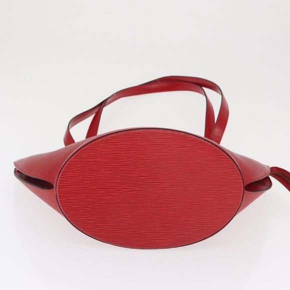 LOUIS VUITTON Epi Saint Jacques Shopping Shoulder Bag Red M52277 LV Auth 154251