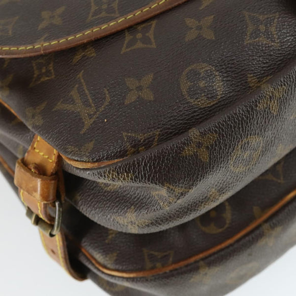 LOUIS VUITTON Monogram Saumur 30 Shoulder Bag M42256 LV Auth 154252