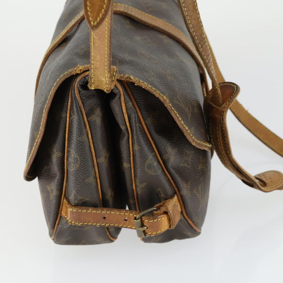 LOUIS VUITTON Monogram Saumur 30 Shoulder Bag M42256 LV Auth 154252