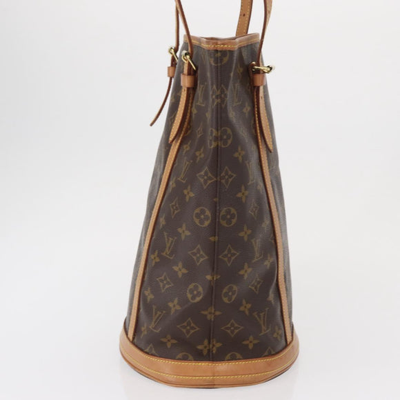 LOUIS VUITTON Monogram Bucket GM Shoulder Bag M42236 LV Auth 154253
