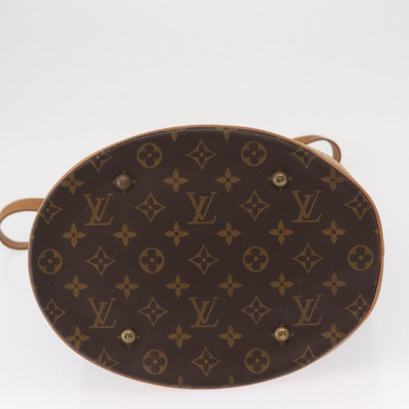 LOUIS VUITTON Monogram Bucket GM Shoulder Bag M42236 LV Auth 154253
