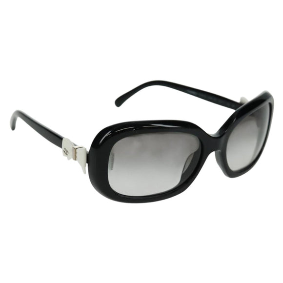 CHANEL Sunglasses plastic Black CC Auth 154254M