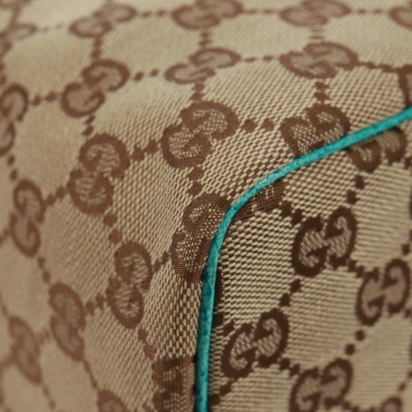 GUCCI GG Canvas Hand Bag Beige 124540 Auth 154256V