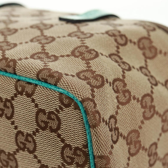 GUCCI GG Canvas Hand Bag Beige 124540 Auth 154256V