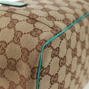 GUCCI GG Canvas Hand Bag Beige 124540 Auth 154256V-16