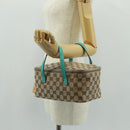 GUCCI GG Canvas Hand Bag Beige 124540 Auth 154256V-22
