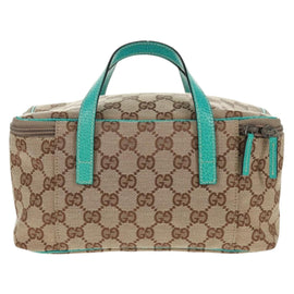 GUCCI GG Canvas Hand Bag Beige 124540 Auth 154256V - 0