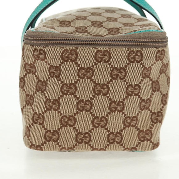 GUCCI GG Canvas Hand Bag Beige 124540 Auth 154256V