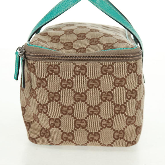 GUCCI GG Canvas Hand Bag Beige 124540 Auth 154256V