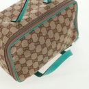 GUCCI GG Canvas Hand Bag Beige 124540 Auth 154256V-6