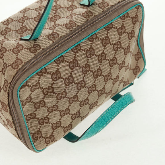 GUCCI GG Canvas Hand Bag Beige 124540 Auth 154256V