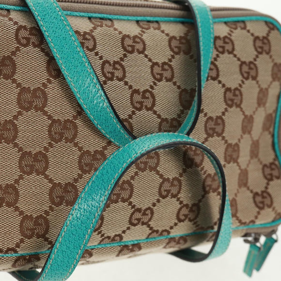 GUCCI GG Canvas Hand Bag Beige 124540 Auth 154256V