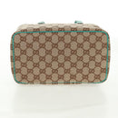 GUCCI GG Canvas Hand Bag Beige 124540 Auth 154256V-5