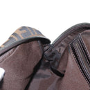 FENDI Zucca Canvas Hand Bag Black Brown Auth 154262-20