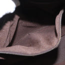 FENDI Zucca Canvas Hand Bag Black Brown Auth 154262-22