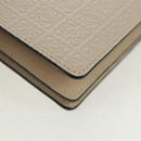 LOEWE Anagram Wallet Leather Ivory Gold Auth 154264SAM-16