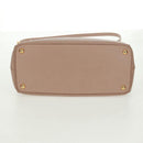 PRADA Hand Bag Safiano leather 2way Pink Gold Auth 154265V-7