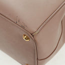 PRADA Hand Bag Safiano leather 2way Pink Gold Auth 154265V-21