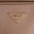 PRADA Hand Bag Safiano leather 2way Pink Gold Auth 154265V-22